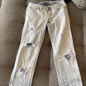 Pacsun acid wash and ripped jeans